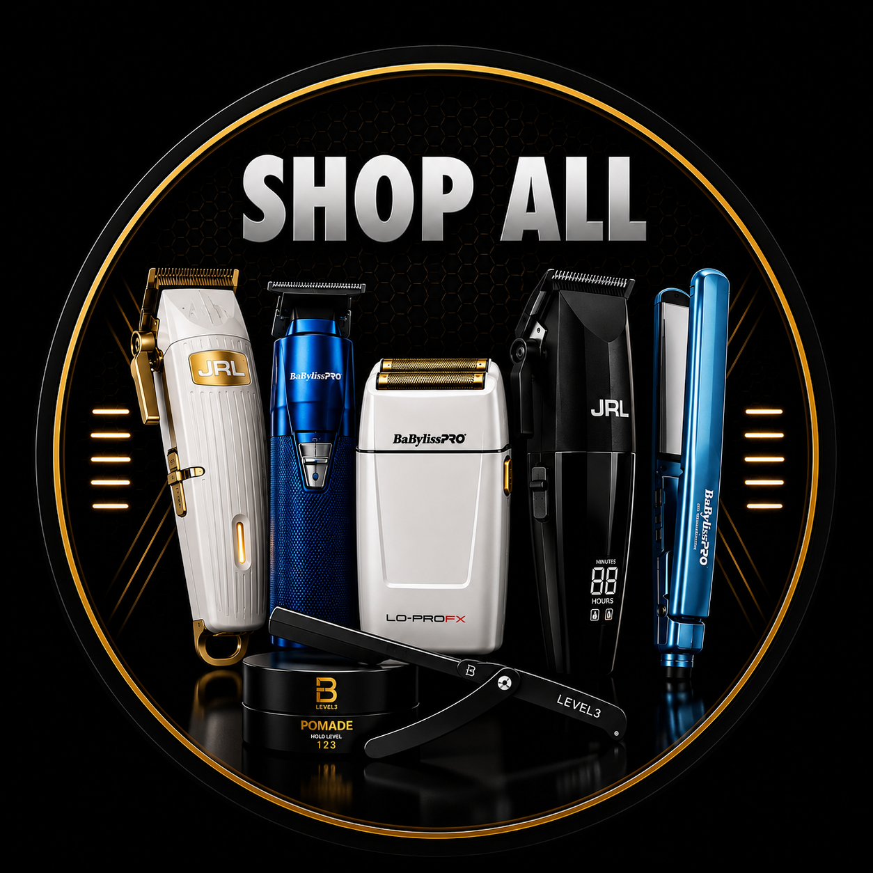 Shop All — premium barber tools